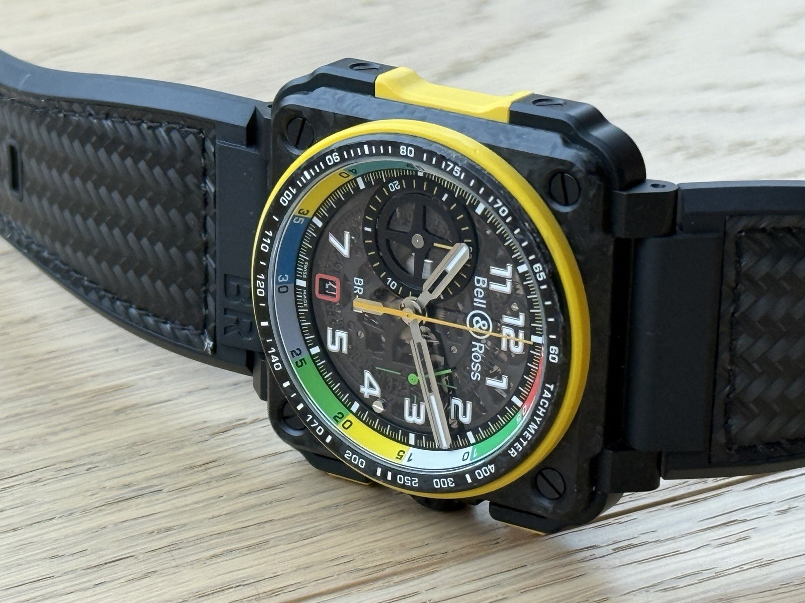 Bell & Ross BR-01 Renault F1 Special Box Papers Skeleton Automatic Chronograph
