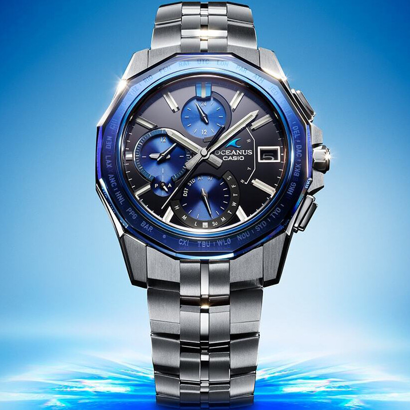 CASIO OCEANUS OCW-S6000-1AJF Manta Bluetooth Radio Solar Titanium Watch Men’s