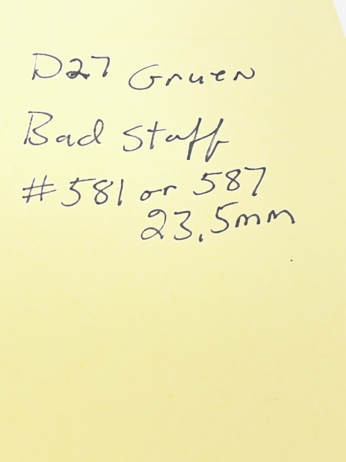 D35 Gruen men’s WW 23.5mm Bad Staff Parts Repair Not Working