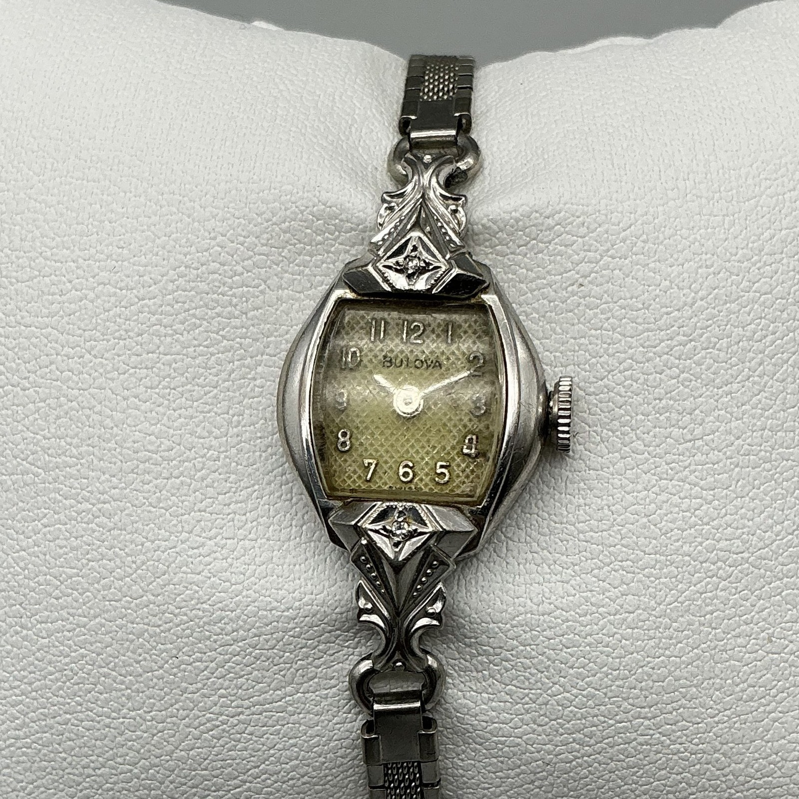 Vintage Bulova Diamond Dream Watch Womens 10K RGP 1960’s Manual Wind 6.25″