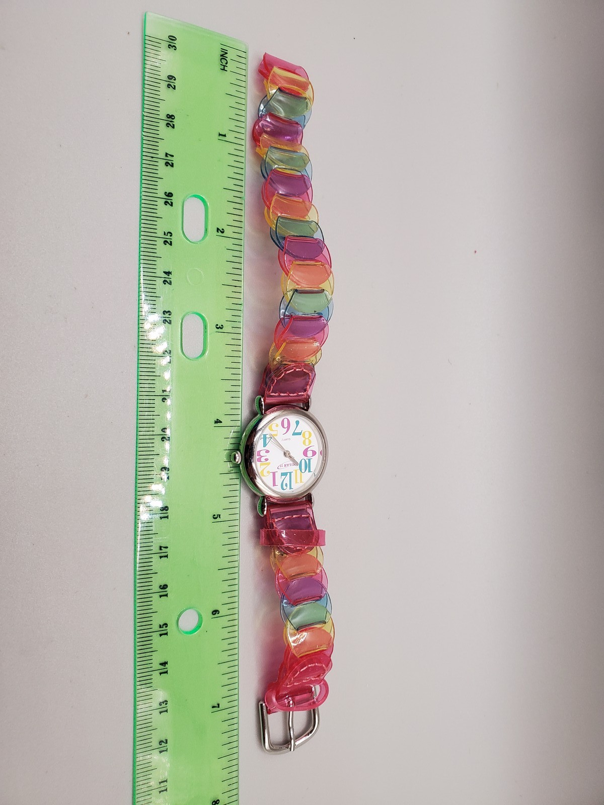 MILAN II Kids Quartz Watch Multi-Color Plastic Band White Dial Analog New in Box