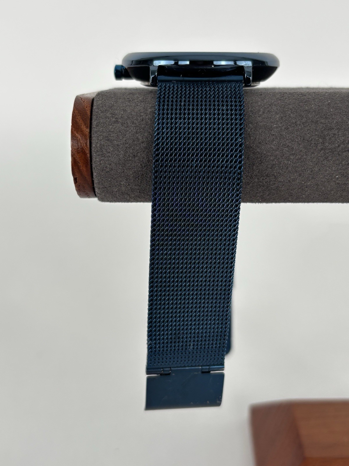 BiDen 40mm Blue Quartz Watch w/Stainless Blue Mesh Band & New Battery