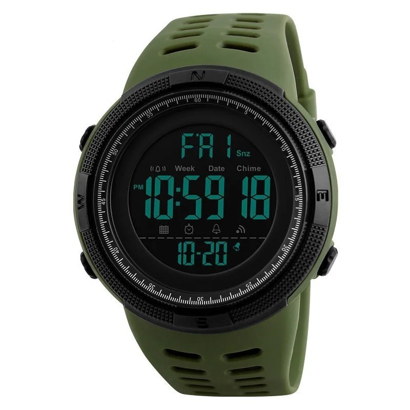 Men Military Digital LED Watch Teens Sports Gym Fitness Luminous Multi Function