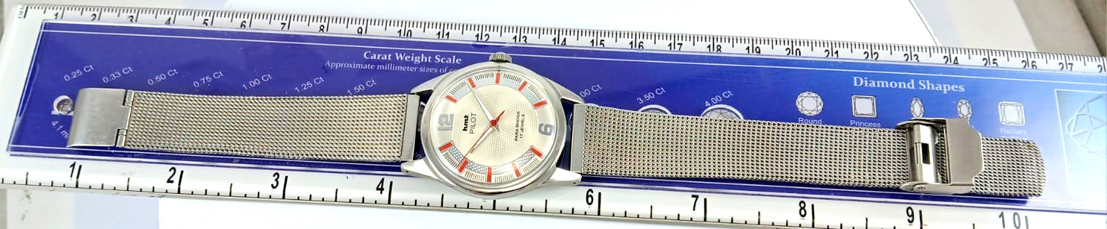 HMT Pilot Para Shock 17 Jewels Mechanical Hand Winding Vintage Men’s Watch