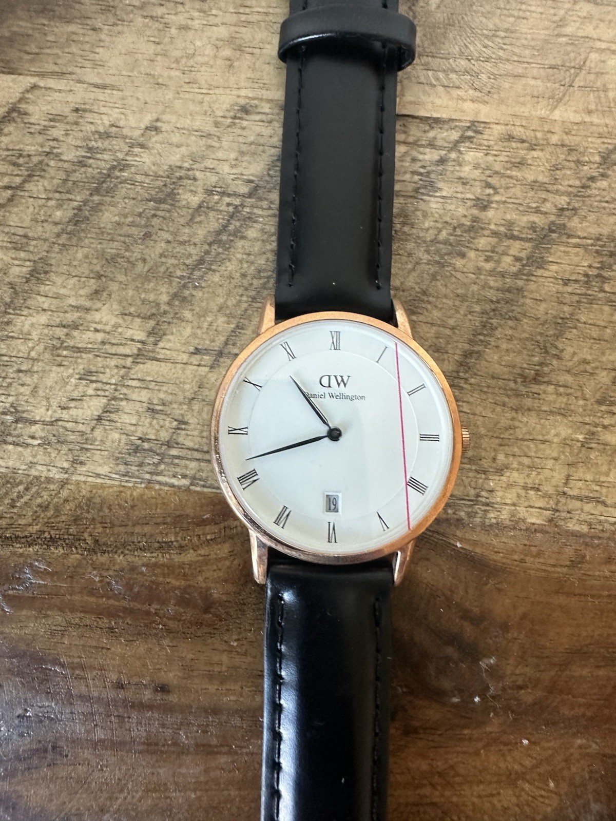authentic Daniel Wellington Women’s Watch with Brown Leather Band NEW