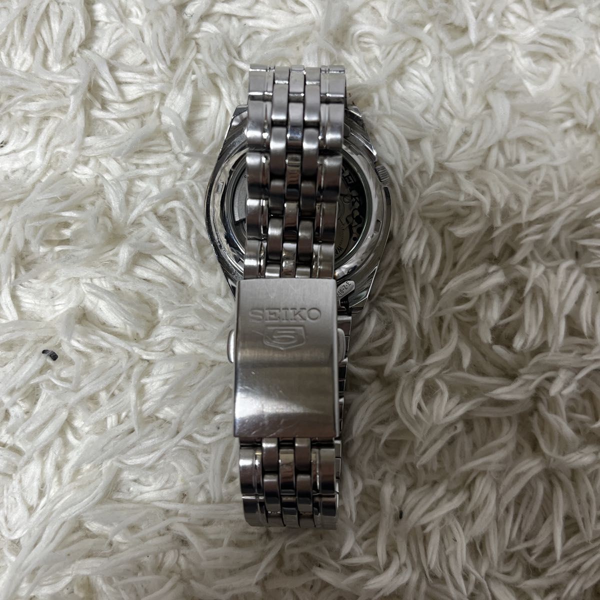 SEIKO5 Automatic Black Dial Transparent Back Seiko Watch Seiko Five
