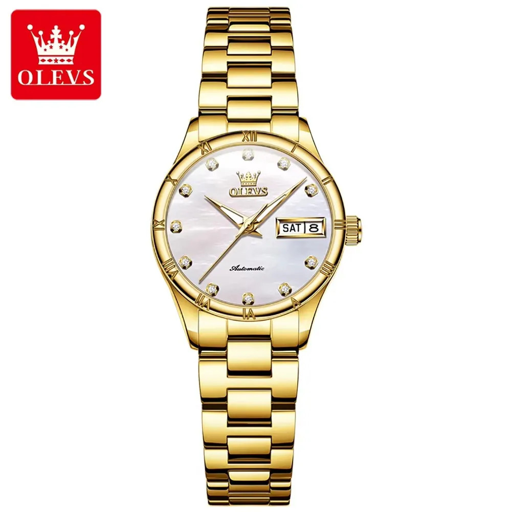 OLEVS Women’s Automatic Watch Waterproof Mechanical Wristwatch for Ladies