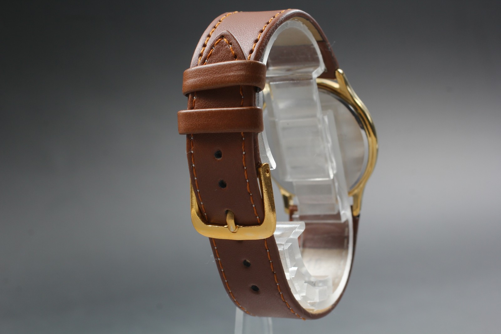 SEIKO SPIRIT 8N41-613A Gold Roman Mens Watch New Batt Vtg 1994 Near MINT JAPAN
