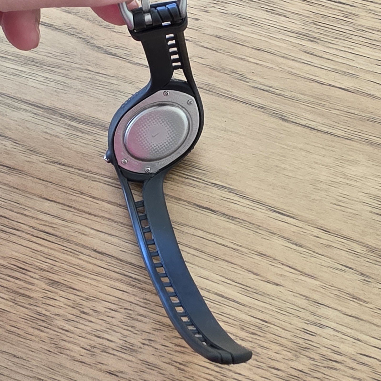 VTG Y2K Nike TRIAX WK0008 Black Grey 37mm Watch Original Silicone Strap Runs