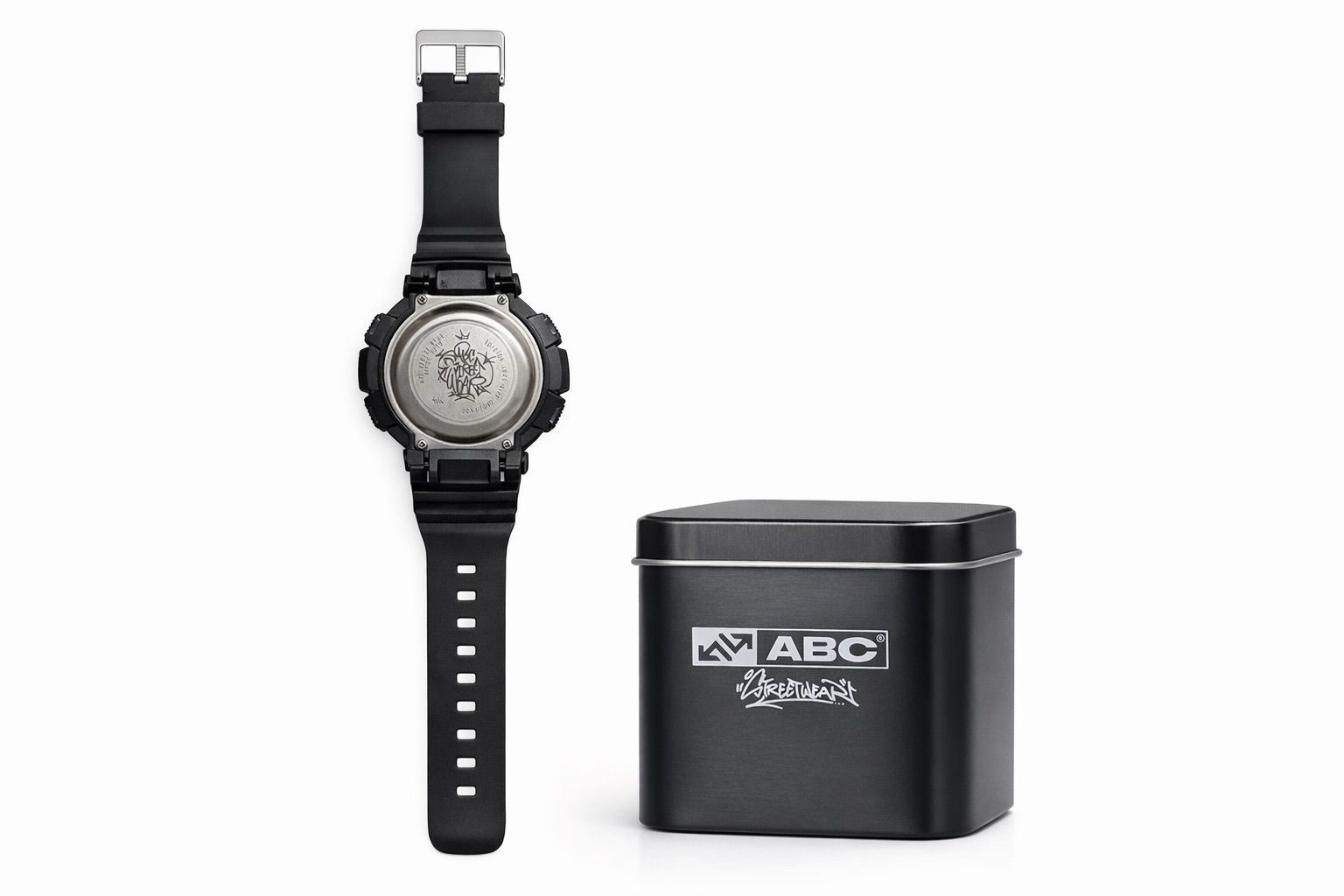 ABC Streetwear Edición Especial Digital Wristwatch Black Water-Resistant Alarm