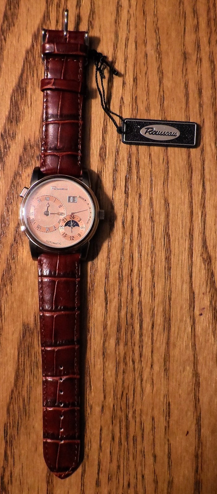 Rousseau Automatic Wristwatch w/ Case – New – Self-Winding/Automatic – REDUCED!!