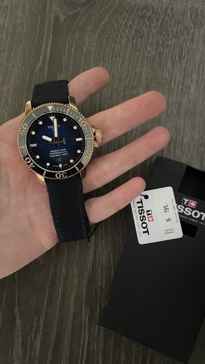TISSOT SEASTAR 1000 POWERMATIC 80 AUTOMATIC, 43 MM, CERAMIC BEZEL, SWISS MADE