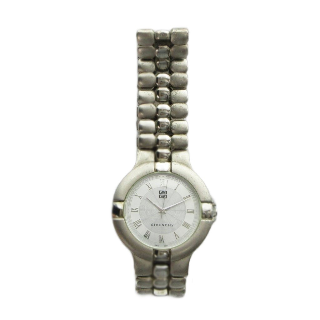 GIVENCHY Men’s Quartz Watch 35mm Silver Stainless Steel AB Condition