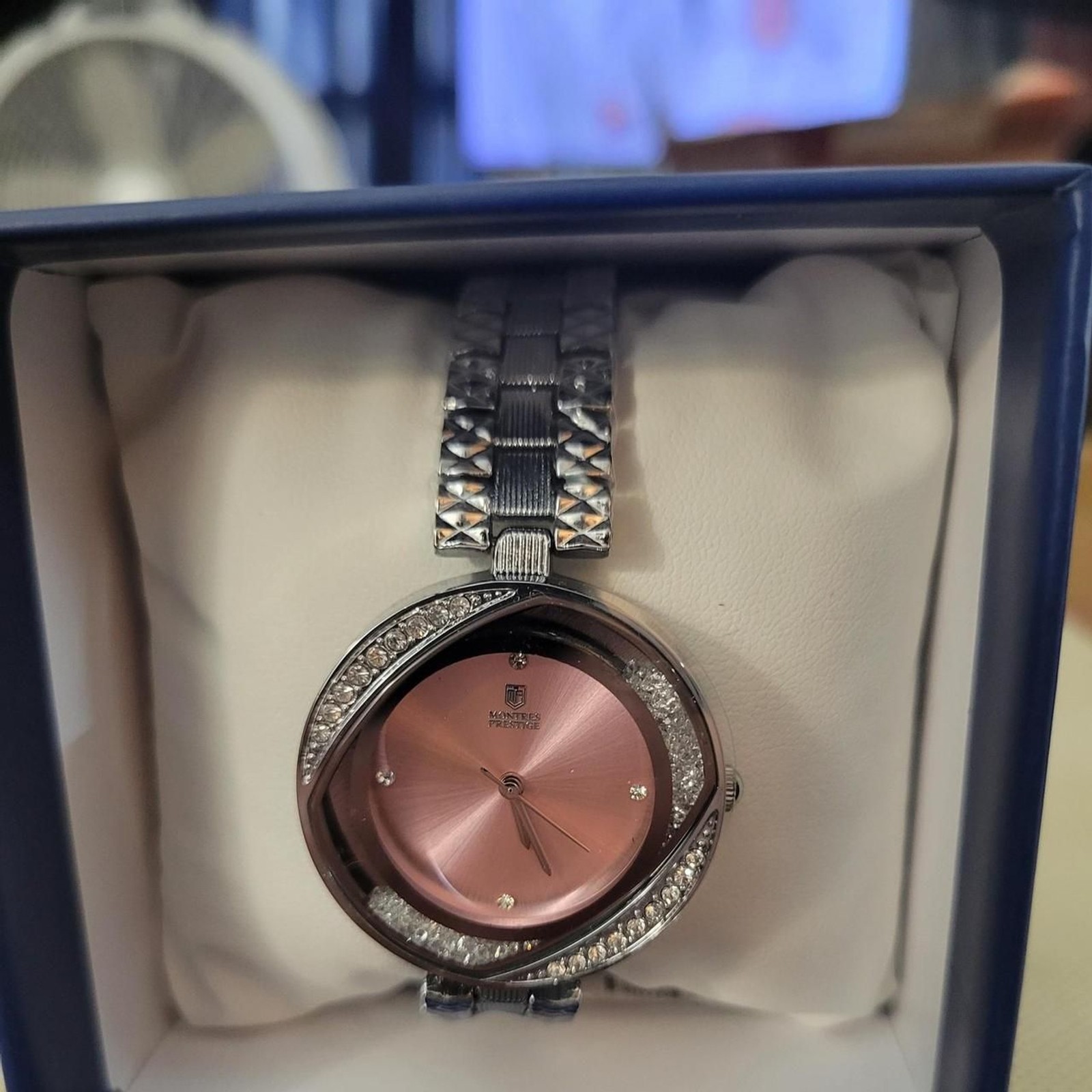 No-brand Women’s Pink and Silver Watch