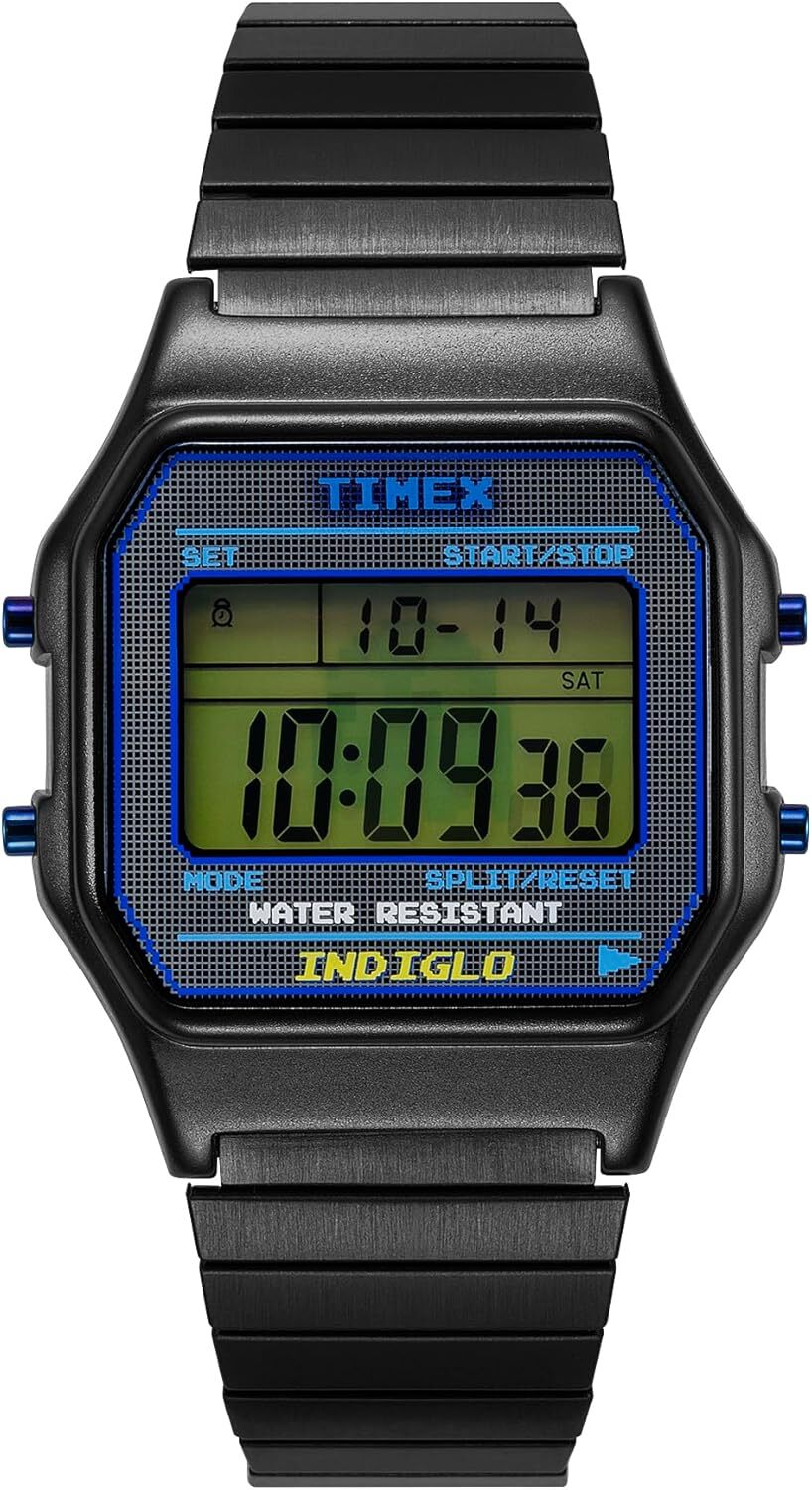[TIMEX] Watch PAC-MAN x TIMEX Classic Digital Metal 34MM TW2V94200 Black