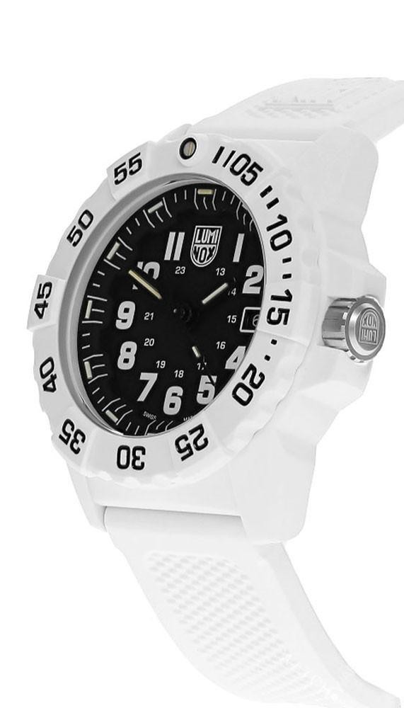 Luminox Navy Seal 3500 Quartz 45mm White Military Dive Men’s Watch XS.3507.WB