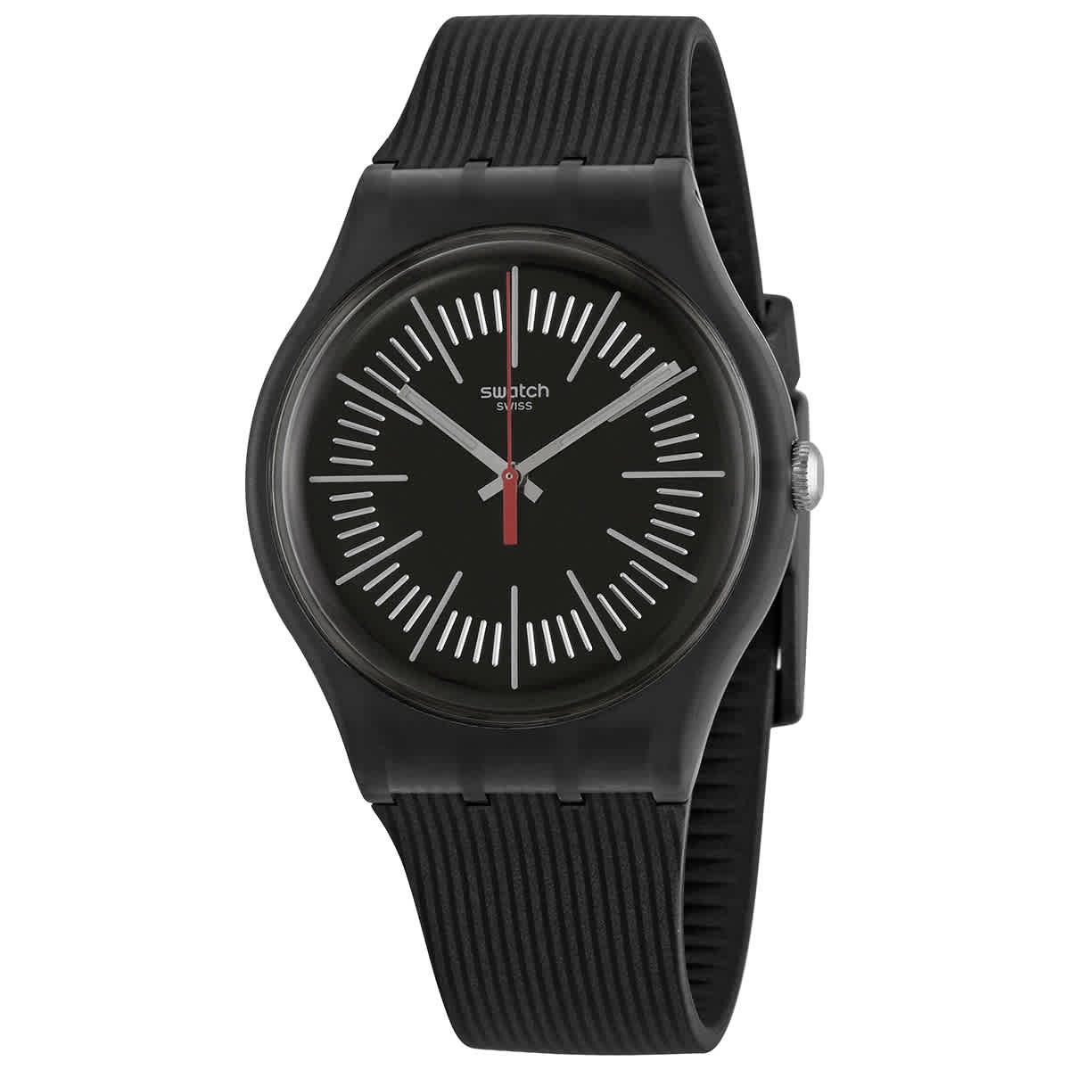 Swatch INTERCYDERAL Quartz Black Dial Men’s Watch SUOB178