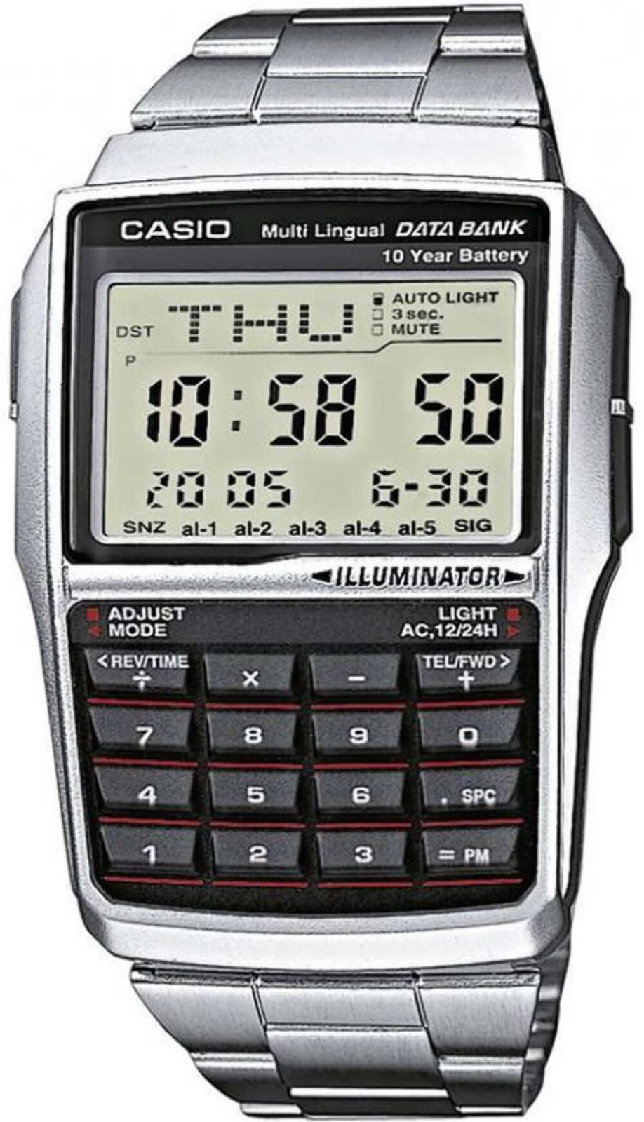 Casio DBC32D-1A Men’s Databank Calculator Watch DBC-32D-1A