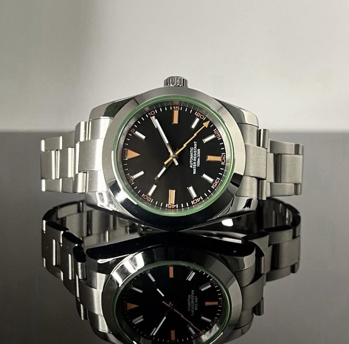 Custom 39mm “Green Crystal” Style Mod Watch w/ NH35 Automatic