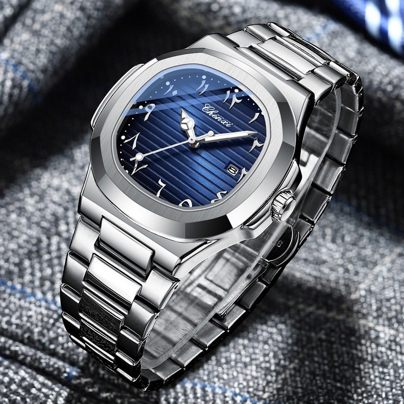 CHENXI Men Business Eastern Arabic Numerals Dial Luminous Calendar Quartz Watch