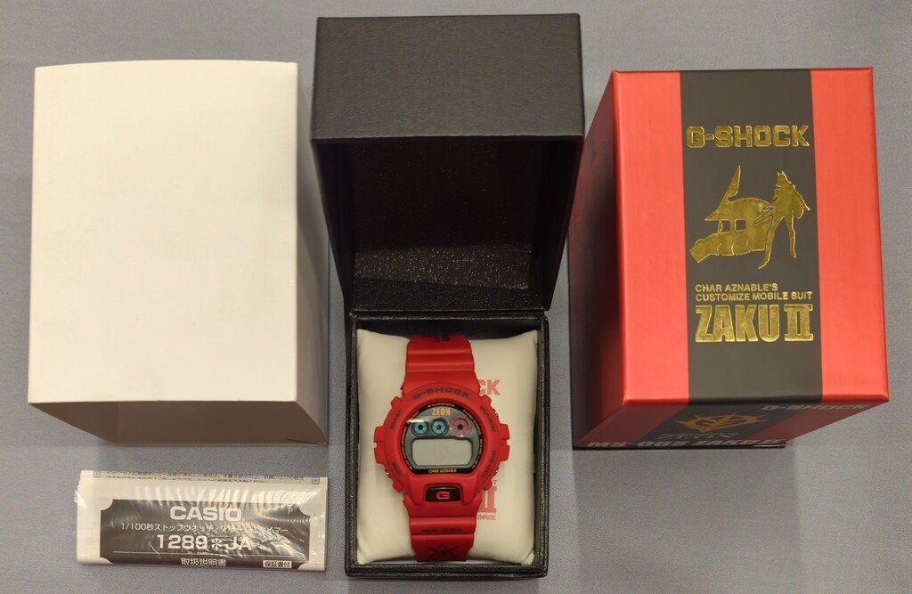CASIO Mobile Suit Gundam G SHOCK Char s Zaku Model MS 06S ZAKU II 30th Anniversa
