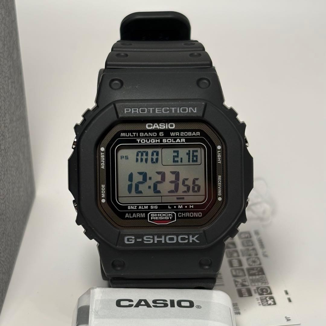 Casio G-Shock GW-5000U-1JF Tough Solar Multiband 6 Digital Black Wristwatch