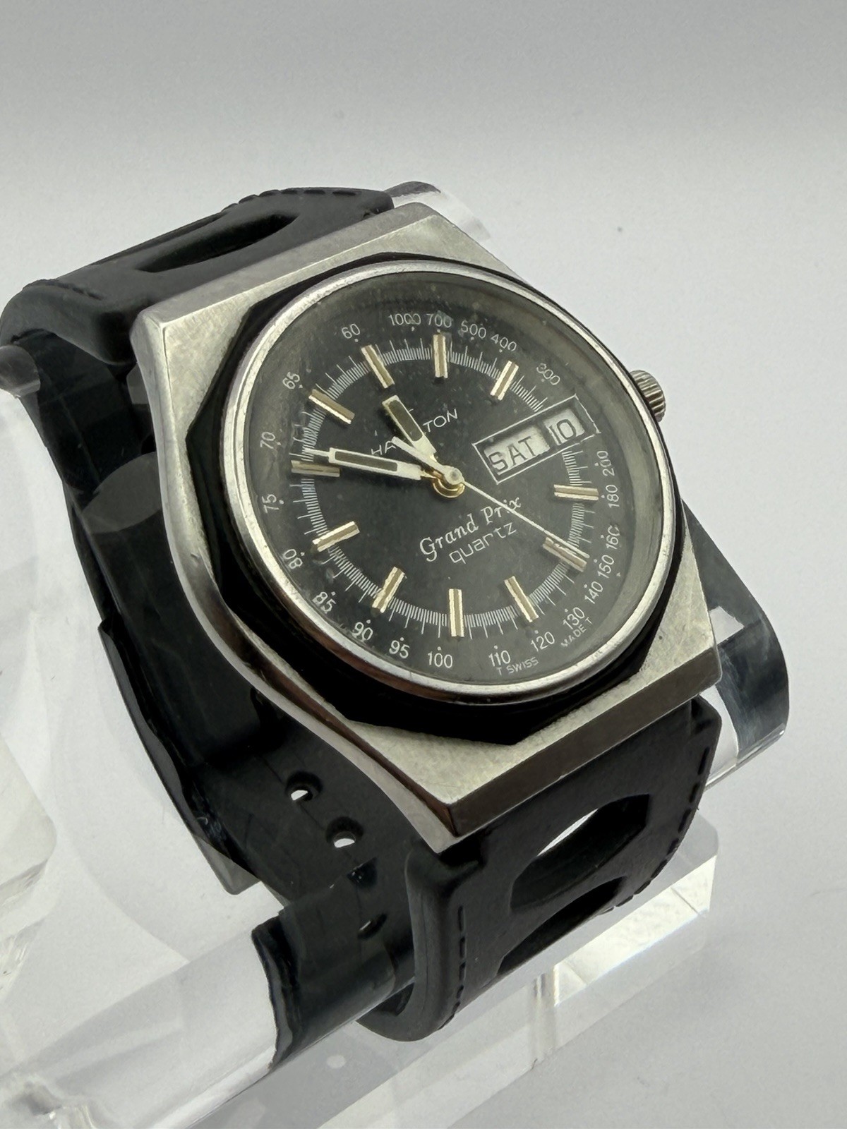 Vintage Hamilton Grand Prix Day-Date ref. 908381 All Original Quartz Men’s Watch