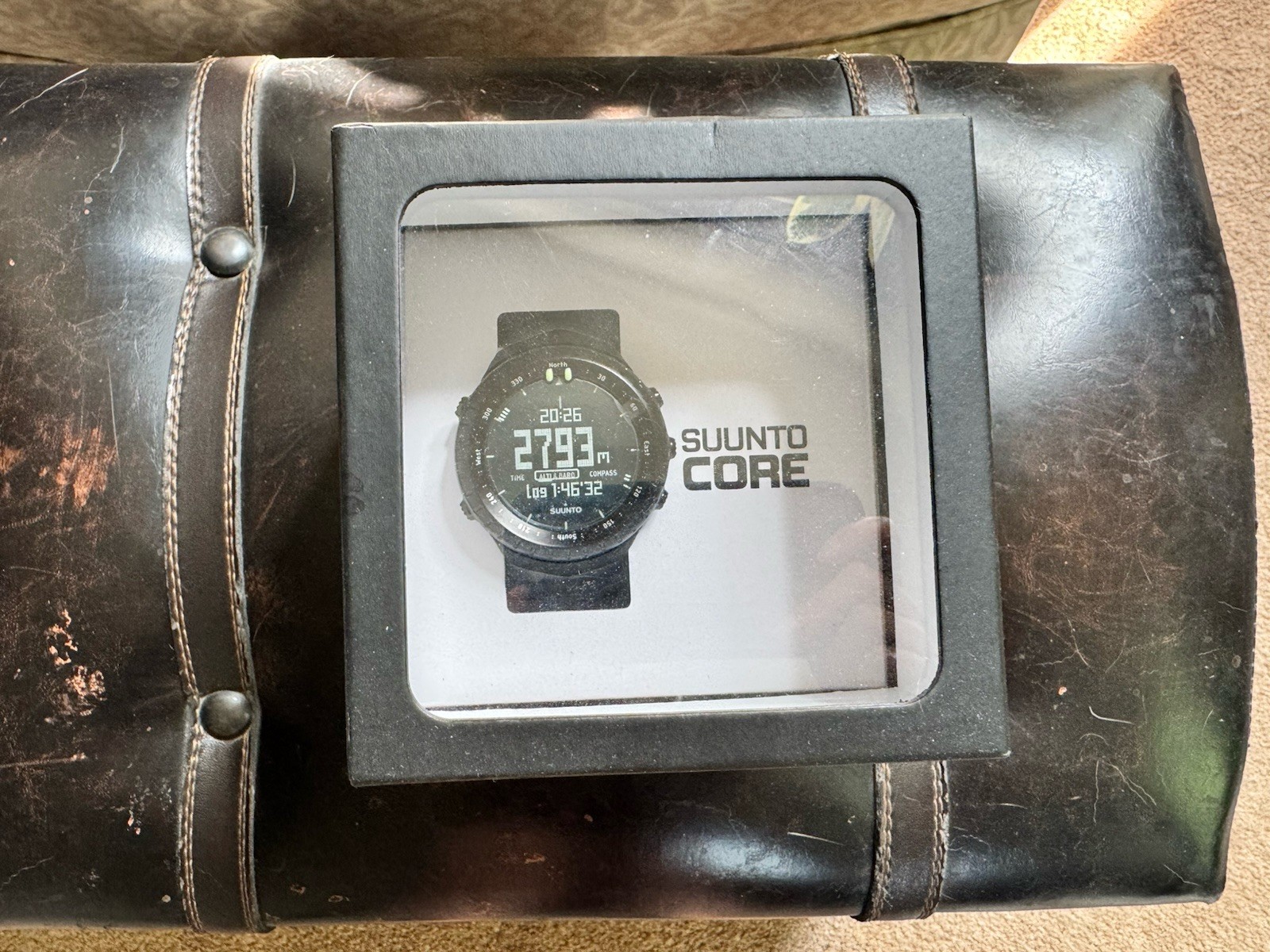 Suunto Core All Black Digital Compass Bezel 49mm Quartz 30m w/ Box Manual