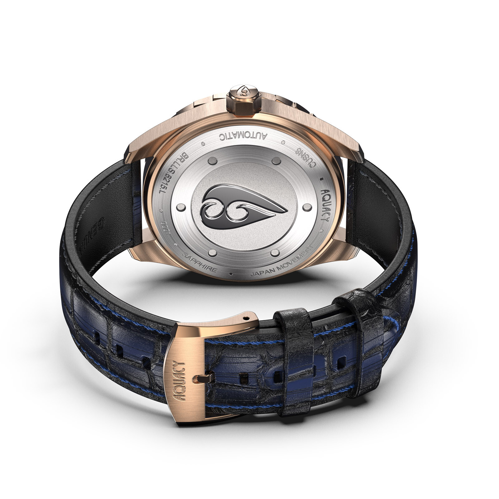 Aquacy Bronze CuSn8 Men’s Lapis Lazuli Stone Dial Watch Automatic 200M Miyota