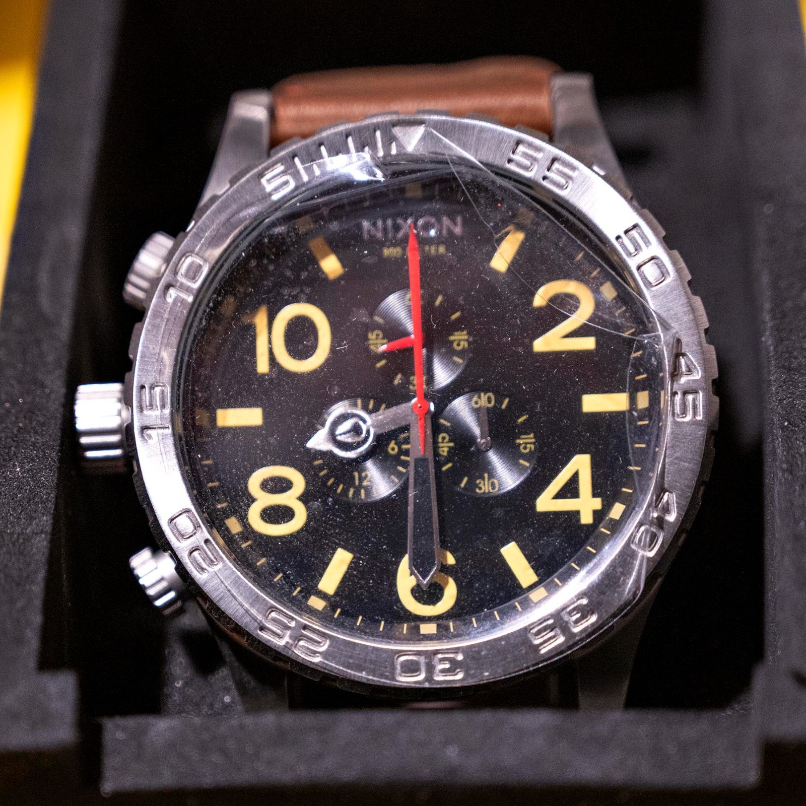 Nixon Men’s Chrono Analogue Quartz Watch A124-019 Stainless Steel 51mm Dial