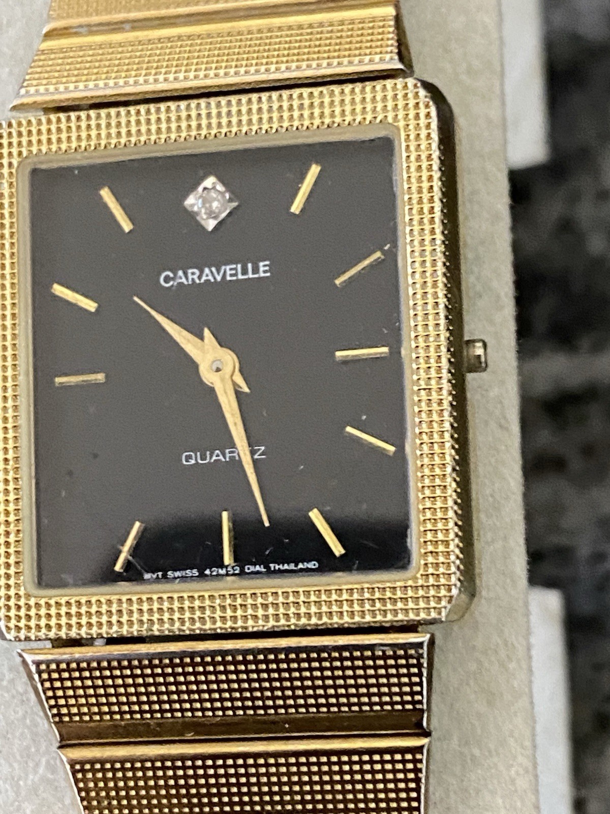 Rare vintage caravelle by bulova men’s watch COP6 Gold Plated Hong Kong⬇️Read D