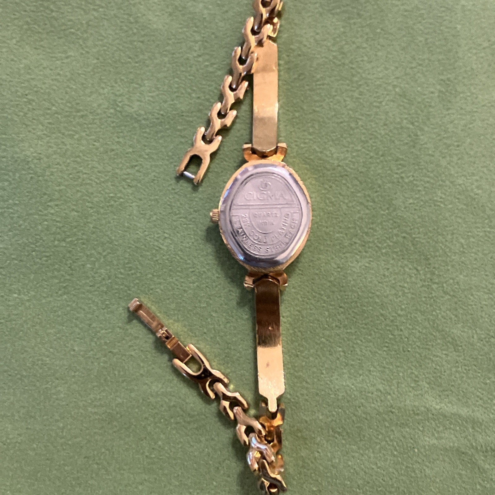 23K Golf 19MM Cigma Quartz Plating Cocktail Watch from India, Black Dial, Parts
