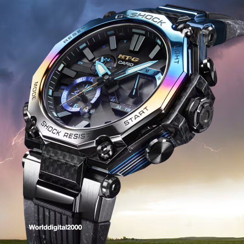 CASIO G-SHOCK MTG-B2000YST-1AJR Solar Sapphire Grass -Stom Chaser- Bluetooth