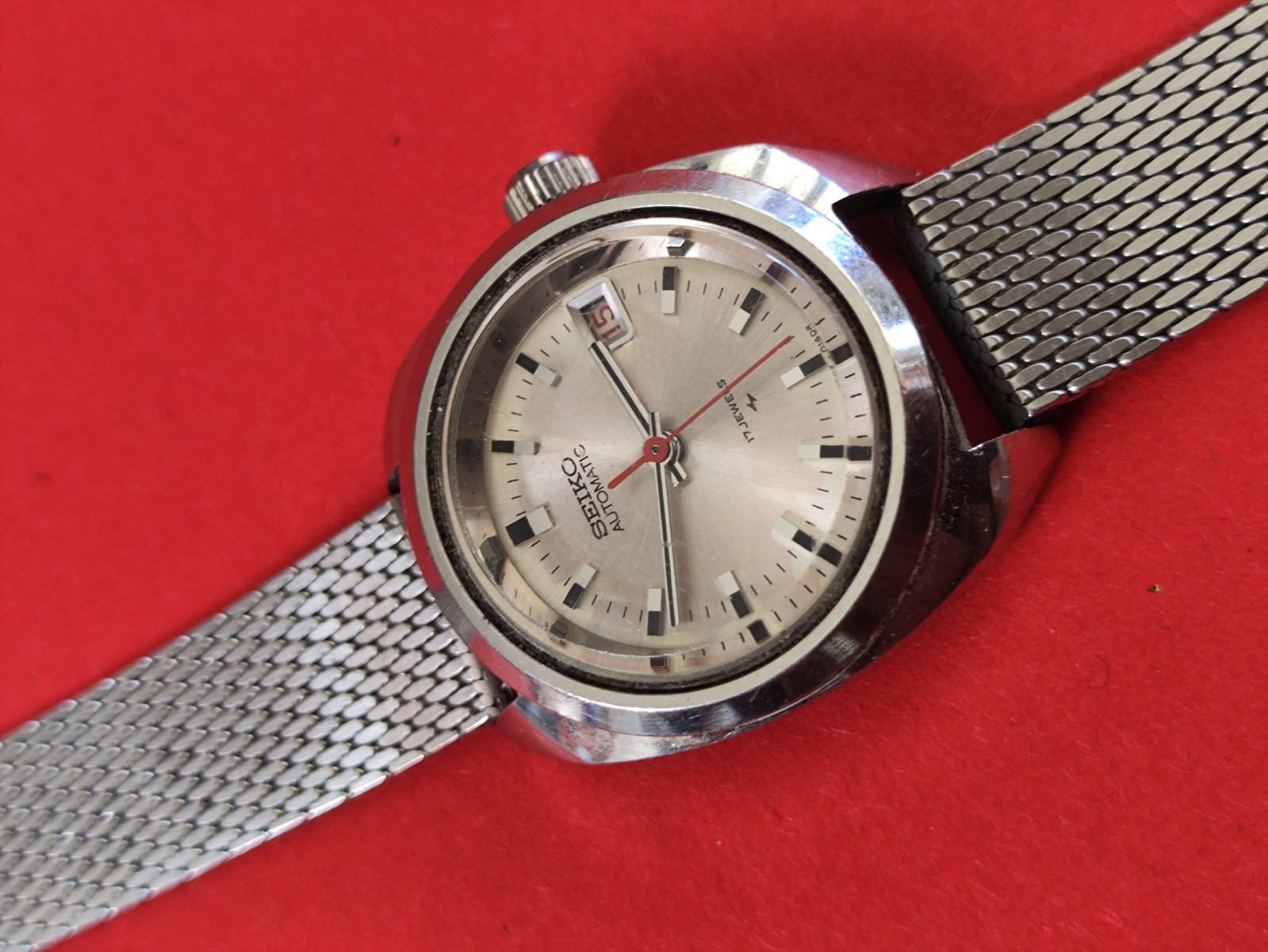 Rare Vintage SEIKO 2205-0120 17 Jewels Ladies Automatic Watch _4064