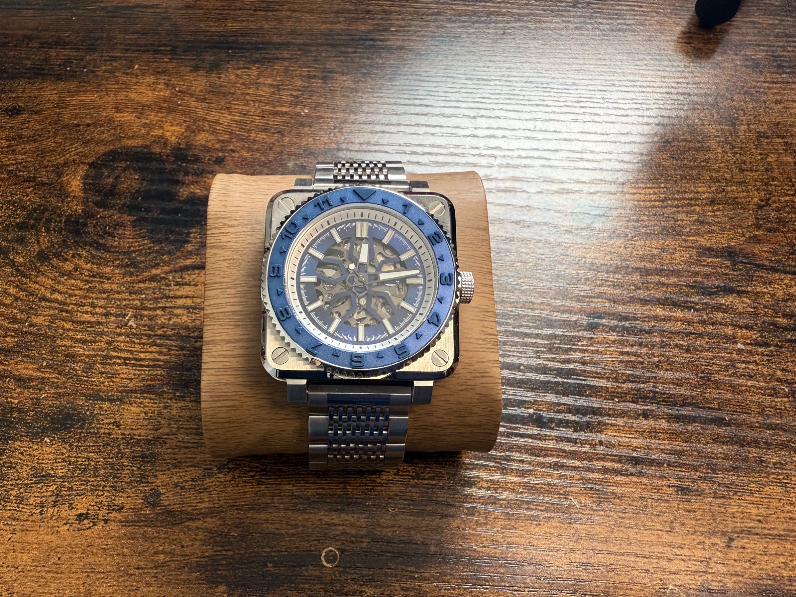 Skeleton mod watch NH72 automatic movement Sapphire glass