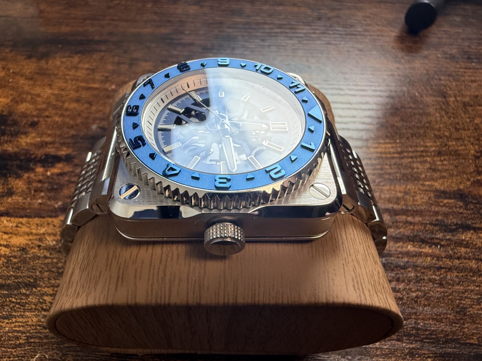Skeleton mod watch NH72 automatic movement Sapphire glass