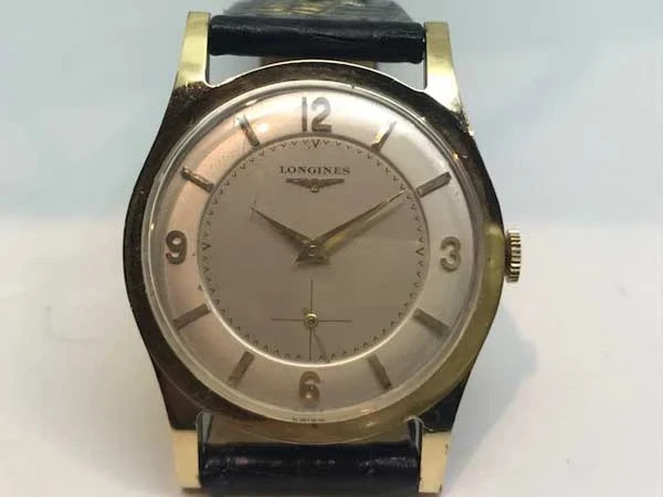 Longines Manual Small Seconds 33.5mm K10 GF Case 17Jewels Silver Dial Men’s