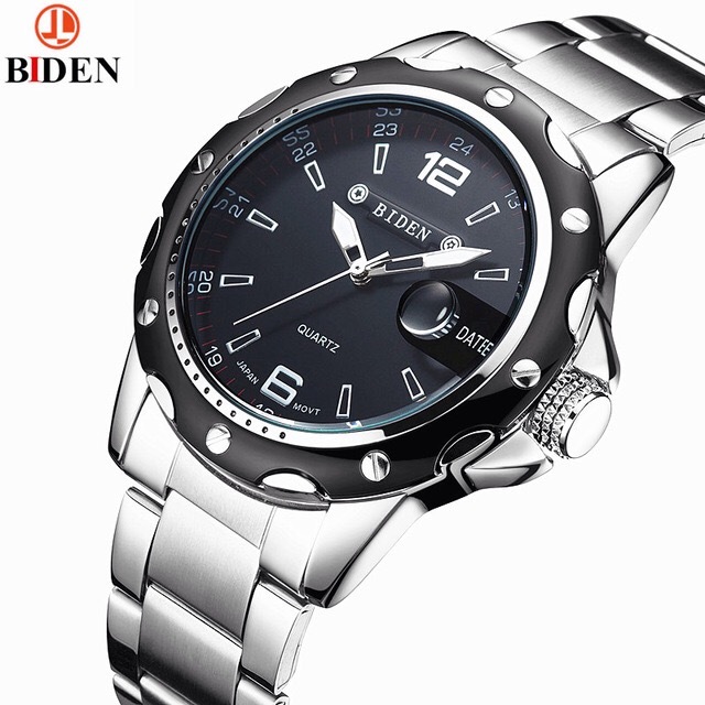 High Quality Biden Luxury Stainless Steel Dial, Date Classic Quartaz Men Watch