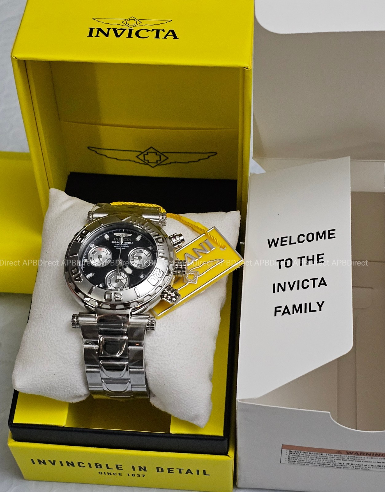 Invicta – Subaqua Noma I – Swiss Z60 Limited Edition #605 Silver BLK mens watch