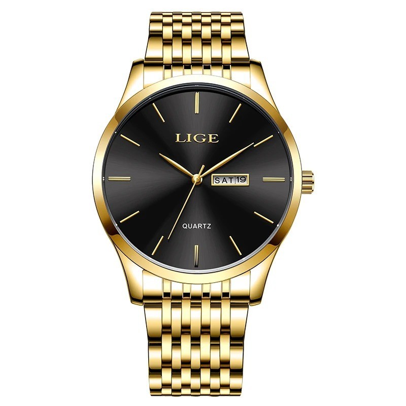 2025 LIGE Men Business Watches Top Brand Luxury Man Wristwatch Waterproof Lumino