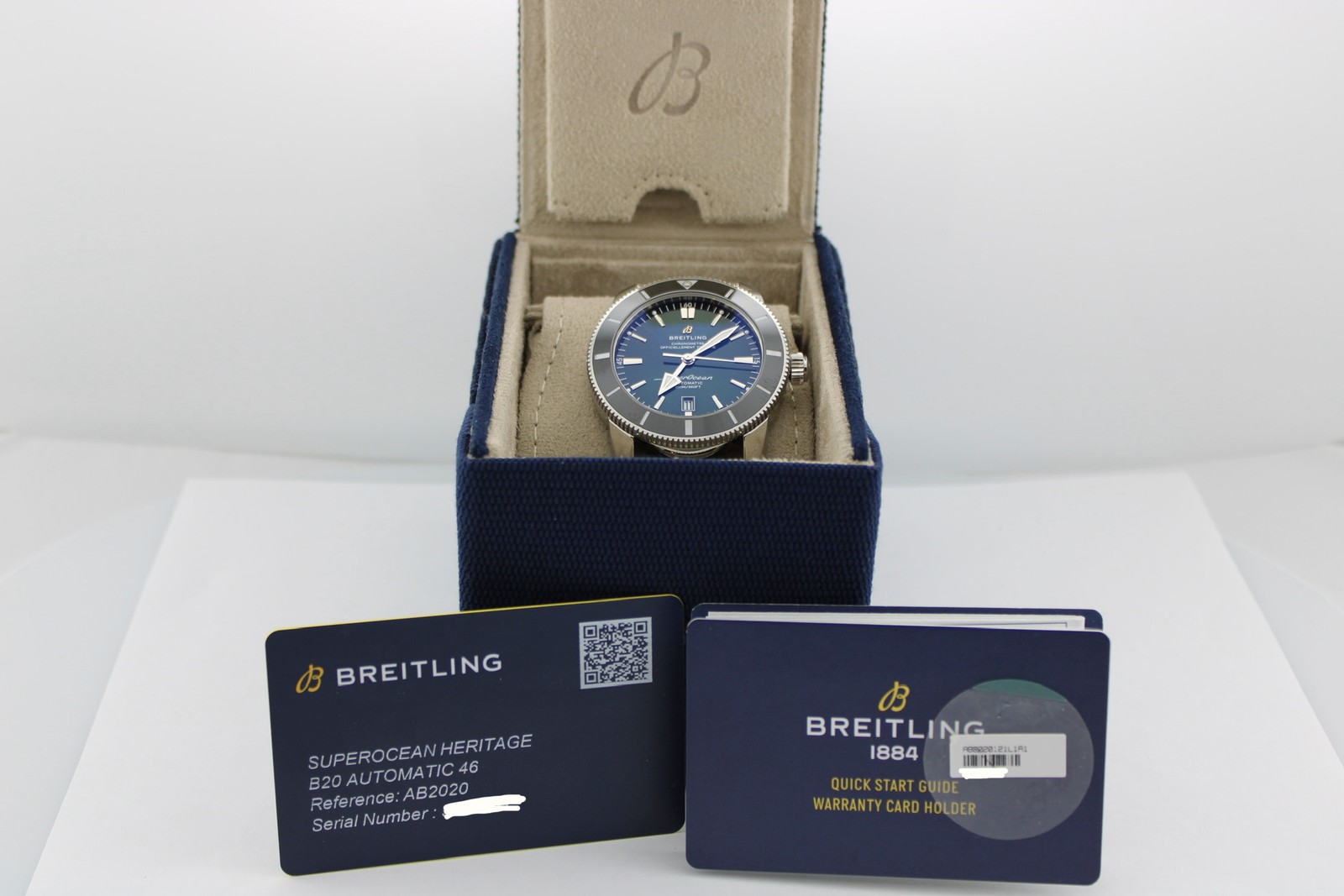 2023 Breitling SuperOcean Heritage Green Steel AB2020121L1A1 46mm Watch B&P