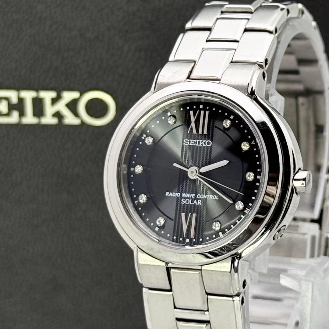 Working Seiko Excelline Radio Solar All Titanium 10P Diamond