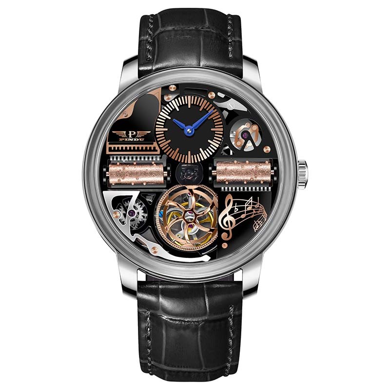 2025 PINDU Music Box Series Men’s Mechanical Watch New Fashion Trend Daily