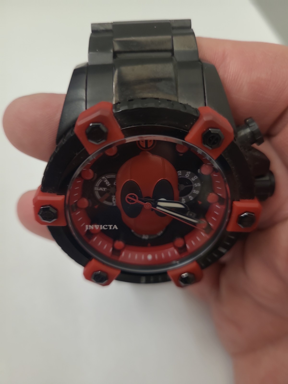 Invicta Limited Edition Marvel Deadpool Men’s Model 27155 48 mm Read DESCRIPTION