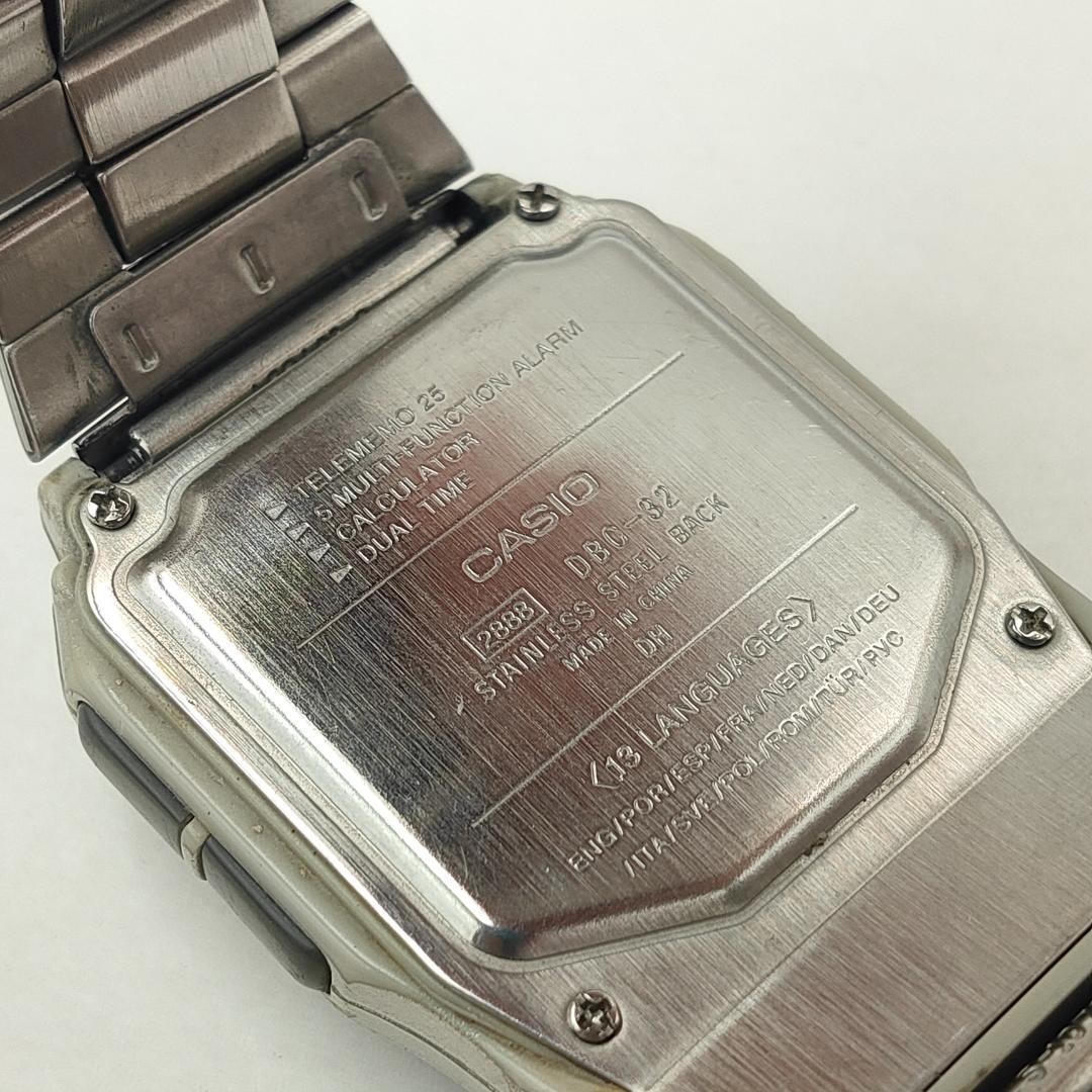 FOR PARTS Casio Data Bank DBO-02 Module 2888 Multi-Lingual Calculator Watch