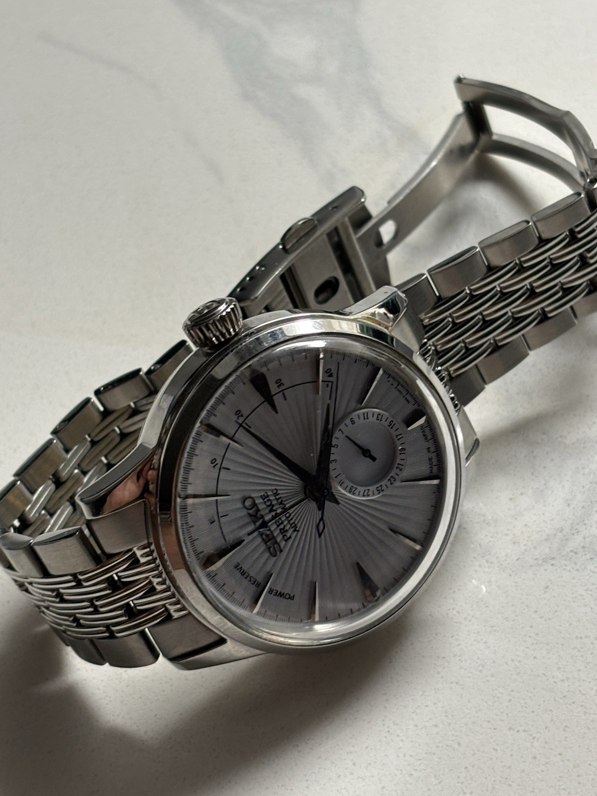 Seiko Presage Cocktail Time SSA343 Power Reserve + Uncle Seiko Beads of Rice