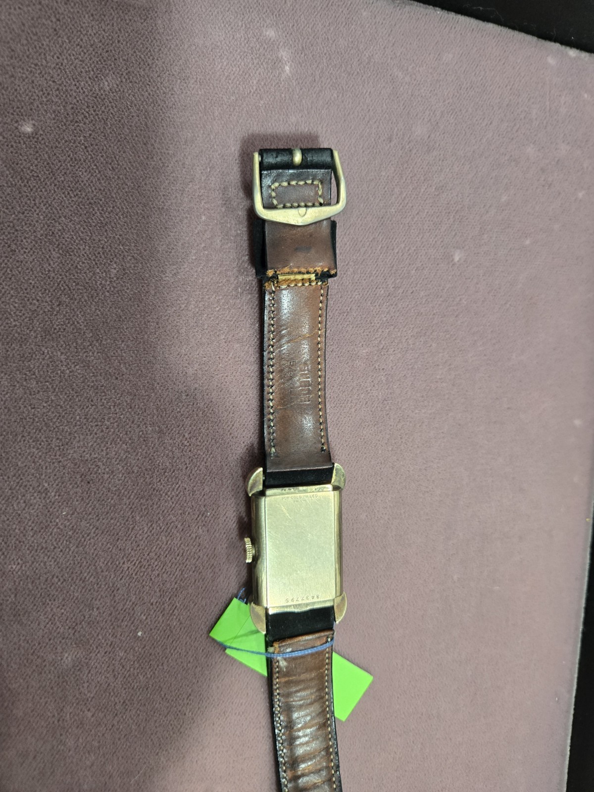 Vintage Bulova 21j 7AK Manual Wriswatch Geometric Lugs 10K GF Case circa 1948
