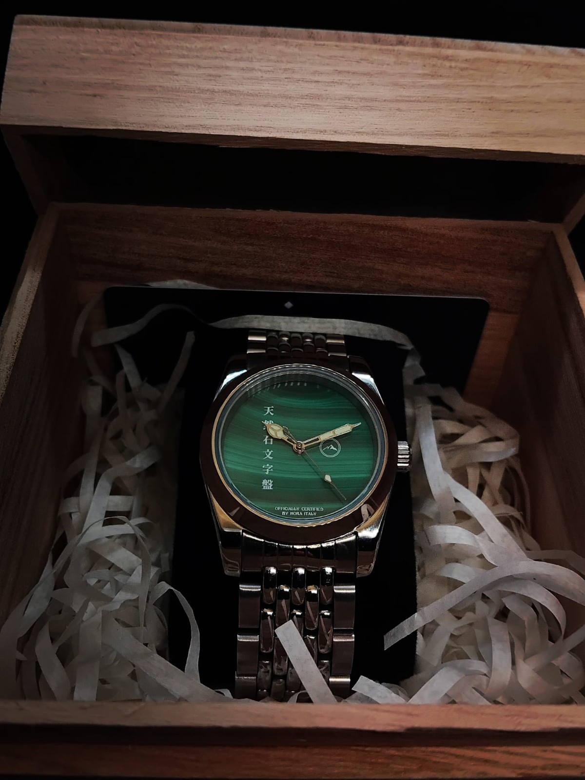 Watch -Hora- Automatic Movement 36mm Natural Stone Dial