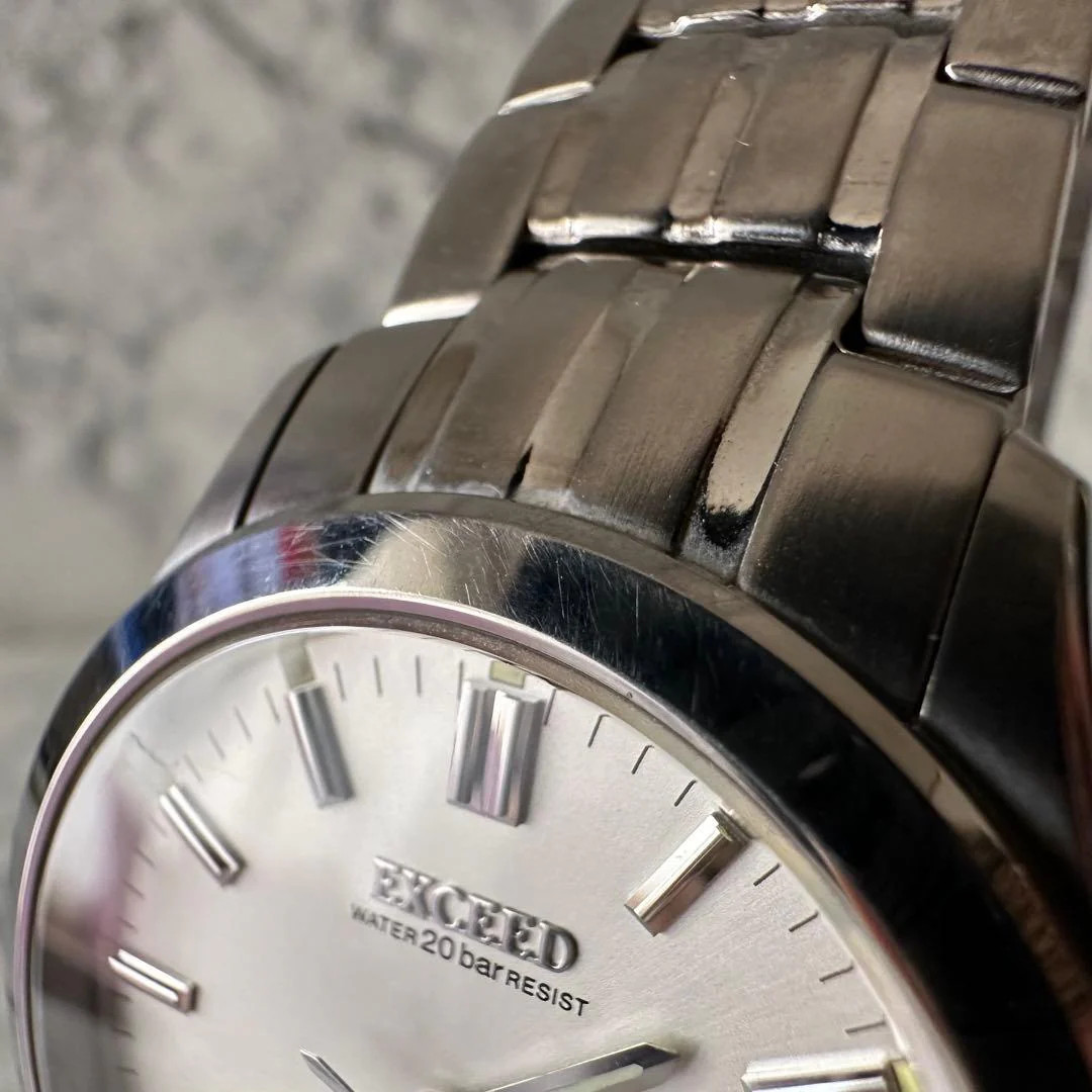 CITIZEN EXCEED 0312-H02578 Titanium Quartz 1.38in Mens Watch Pre-owned