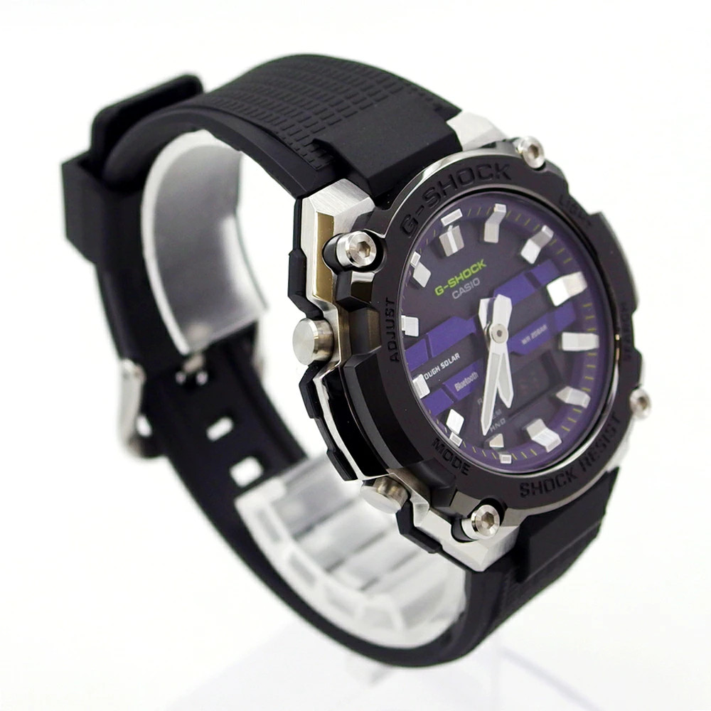 CASIO GST B600A 1A6JF G SHOCK Analog Digital Purple Dial Resin Band Mobile Link